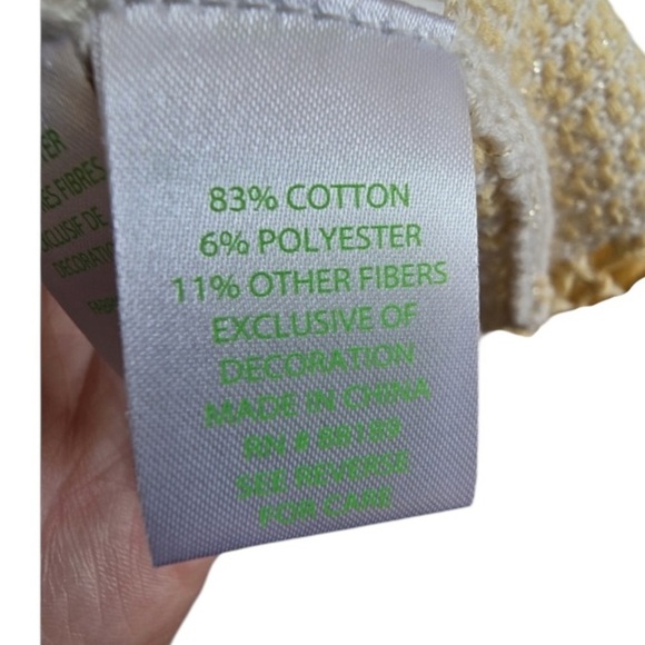 Size XS Lilly Pulitzer gold Tatum sweater in excellent condition - Picture 7 of 8